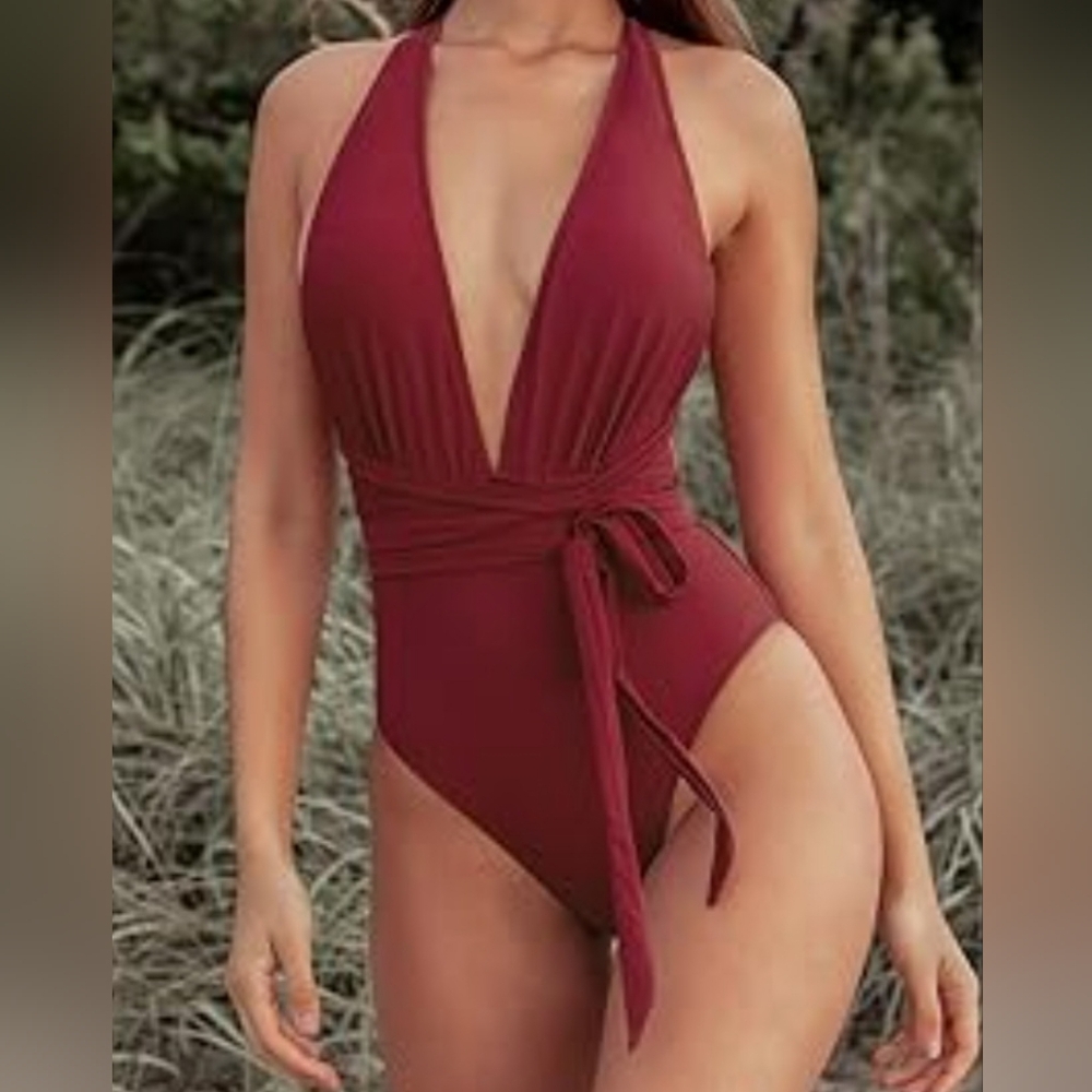 CUPSHE Women's One Piece Swimsuit Sexy Deep V Neck ❤️